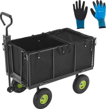 2dekans | Juskys Metalen Tuinwagen / Tuinkar / Bolderkar - beschikbaar voor biedingen