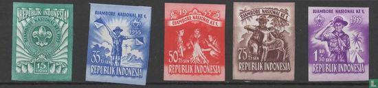 Indonesië - Nationale Jamboree - 1955, Postzegels en Munten, Postzegels | Azië, Postfris, Verzenden