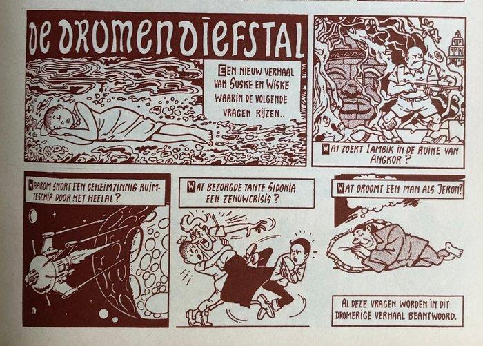 Suske en Wiske - 1 drukplaat - aankondiging stroken - VK 102, Boeken, Stripverhalen