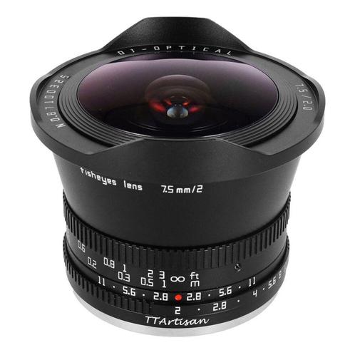 TTArtisan APS-C 7,5mm F/2.0 Fuji X-mount zwart OUTLET, TV, Hi-fi & Vidéo, Photo | Lentilles & Objectifs, Envoi