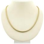 Gouden slangenschakel ketting, Ophalen of Verzenden, Gebruikt, Overige kleuren, Goud