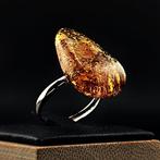 Barnsteen - Golden Fire BALTIC AMBER Ring – Natural Freeform
