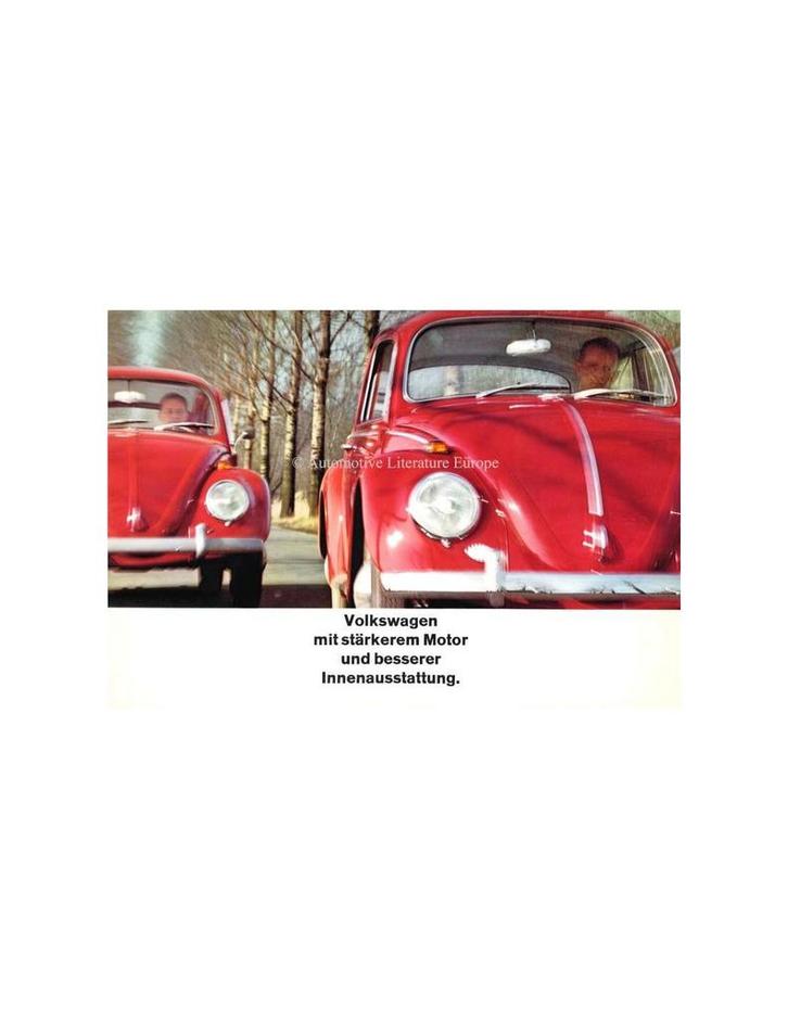 1965 VOLKSWAGEN KEVER BROCHURE DUITS, Boeken, Auto's | Folders en Tijdschriften