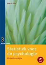 Statistiek voor de psychologie / deel 3 / Statistiek voor de, Verzenden, Zo goed als nieuw, Jules E. Ellis