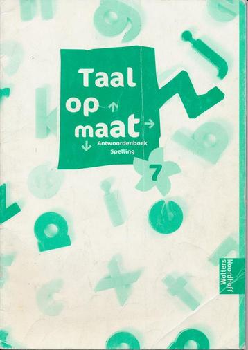 Taal op Maat versie 1 Antwoordenboek Spelling groep 7, Verzenden