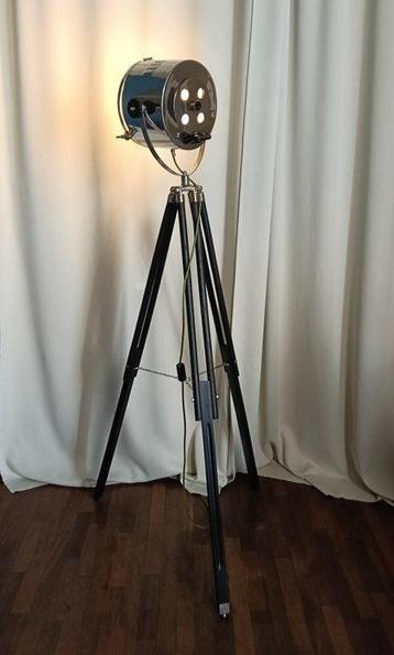Lampadaire trépied - théâtre - Wengé