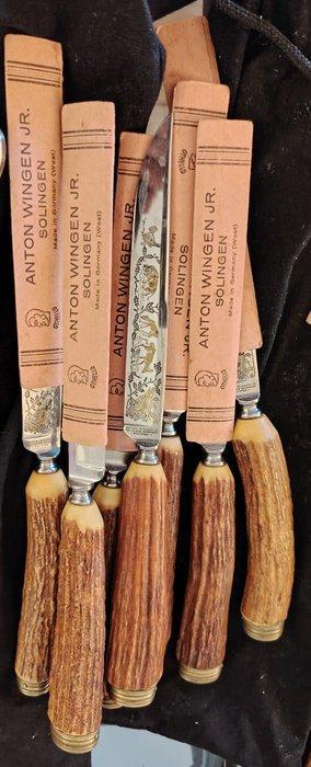 Anton Wingen Jr. - Tafelmessenset (12) - Hoorn, Staal - Zeer, Antiek en Kunst, Antiek | Meubels | Tafels