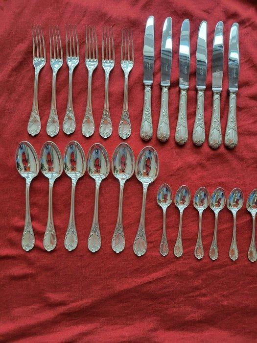 Christofle - Bestekset (24) - Marly - Versilbert-Metall, Antiek en Kunst, Antiek | Meubels | Tafels