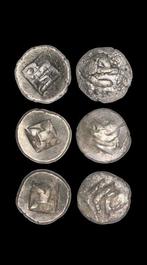 . Indonesië (1293-1524) 3 munten, 24 krisnalas, Majapahit