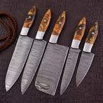 Keukenmes - Chefs knife - hars en gevouwen staal - Noord, Antiek en Kunst