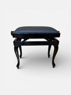 Kruk - Hout, Staal, Leder - Piano krukje uit de jaren 70