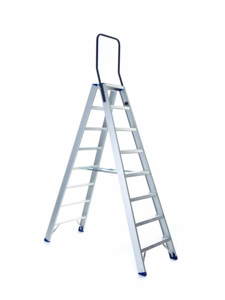 Eurostairs Dubbel Oploopbare Trap – 2 t/m 12 Treden, Doe-het-zelf en Bouw, Ladders en Trappen, Trap, Nieuw, 2 tot 4 meter, Verzenden