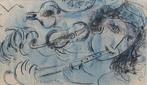 Marc Chagall (1887-1985) - „Le joueur de flute“, Antiek en Kunst