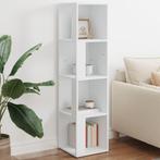 vidaXL Hoekkast 33x33x132 cm spaanplaat wit, Huis en Inrichting, Verzenden, Nieuw