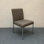 Walter Knoll Jasen design stoel, Grijs(taupe) - chroom