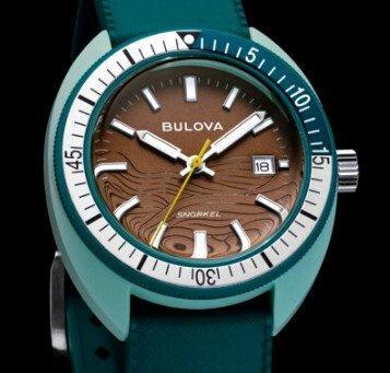 Bulova - Snorkel Sea Turtle GREEN - Hybrid Ceramics - Zonder, Handtassen en Accessoires, Horloges | Heren