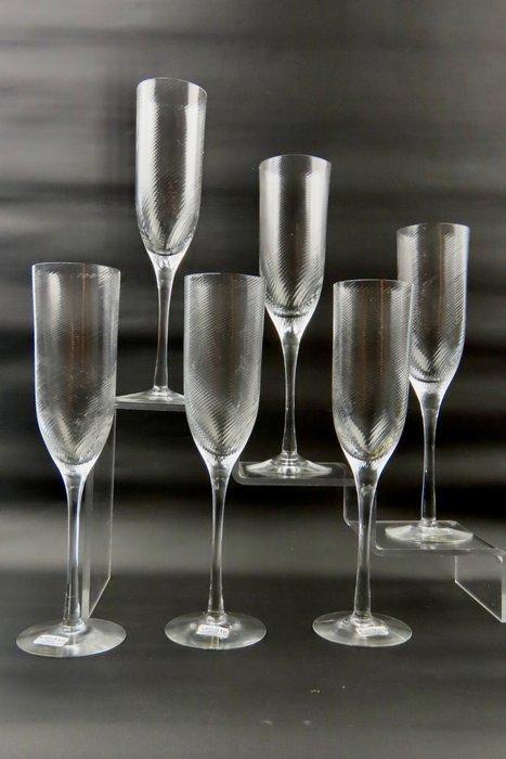Kosta Boda - Anna Ehrner - Champagneglas (6) - Columbine -, Antiek en Kunst, Antiek | Meubels | Tafels