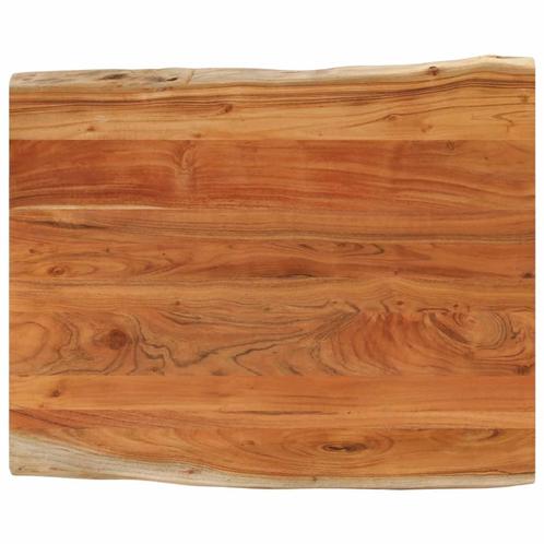 vidaXL Tafelblad rechthoekig natuurlijke rand 90x80x3,8 cm, Huis en Inrichting, Tafelonderdelen, Nieuw, Verzenden
