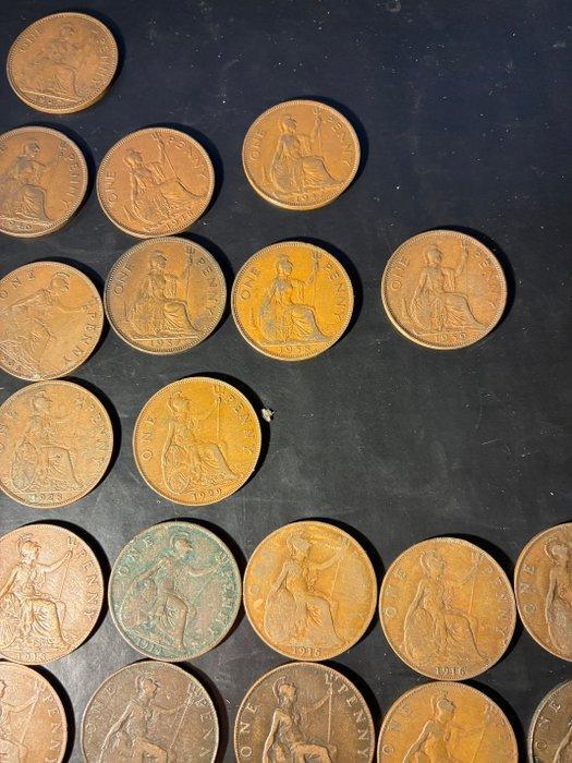 Verenigd Koninkrijk. George III-Elizabeth II. 1 Penny, Timbres & Monnaies, Monnaies | Europe | Monnaies non-euro