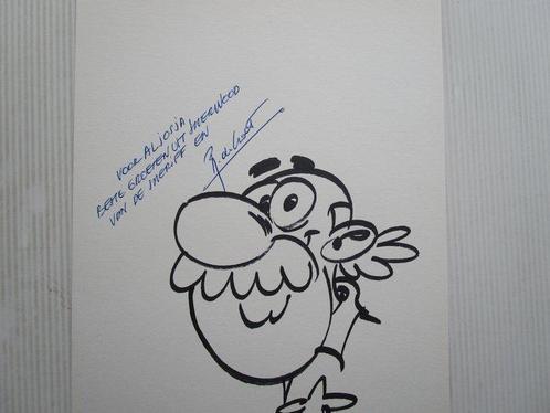 Robin Hoed - opdrachttekening Turk op los blad + gesigneerd, Boeken, Stripverhalen