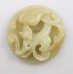Chinese Carved Disc Bi - Jade (niet getest) - China, Antiek en Kunst