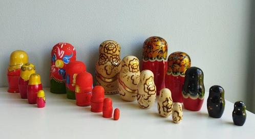 Matroesjka - Pop 4 Matroesjka-sets met in totaal 20 poppen -, Antiek en Kunst, Curiosa en Brocante