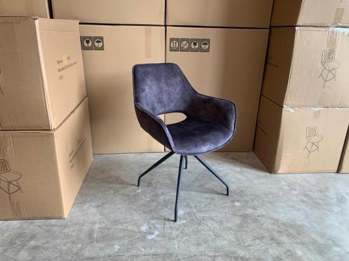 Veiling - Armstoel Nobi (set van 4) Draaibaar - Velours - An, Huis en Inrichting, Stoelen, Nieuw