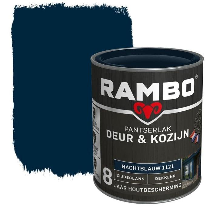 Rambo Pantserlak Deur en Kozijn Nachtblauw 1.5L, Doe-het-zelf en Bouw, Verf, Beits en Lak, Nieuw, Verzenden