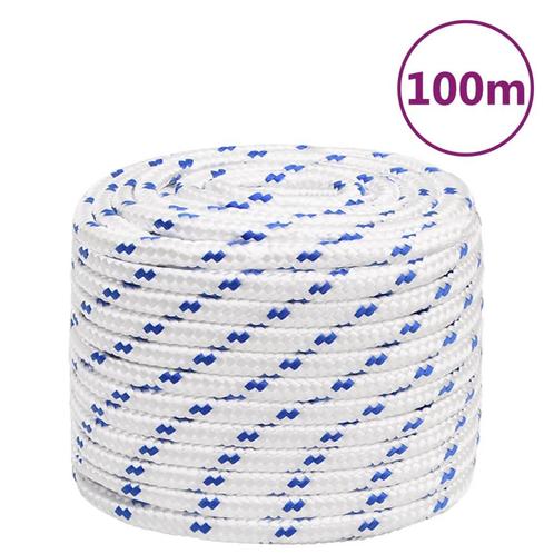vidaXL Boot touw 16 mm 100 m polypropyleen wit, Doe-het-zelf en Bouw, IJzerwaren en Bevestigingsmiddelen, Nieuw, Verzenden