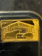 Zwitserland. Gold bar Finanzplatz Zürich - Börsenbarren, Postzegels en Munten