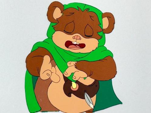 Ewoks (TV series, 1985/86) - 1 Cellule danimation originale, Cd's en Dvd's, Dvd's | Tekenfilms en Animatie