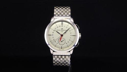 Girard-Perregaux - 1966 Dual Time - 49544-11-132-11A - Homme, Handtassen en Accessoires, Horloges | Heren