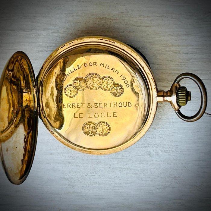 Perret & Berthoud (Le Locle). - 1900-1949, Handtassen en Accessoires, Horloges | Heren