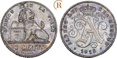 1 Centimes 1912 Belgie: Albert I, 1909-1934:, Postzegels en Munten, Munten | Europa | Niet-Euromunten, België, Verzenden