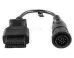 Jaltest Mercedes 14 Pins OBD1 - 16 Pins OBD2 Verloopkabel Be, Verzenden, Nieuw