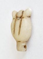 Oud-West-Aziatisch Marmer Zeldzaam Shivas drietand bead, Antiek en Kunst