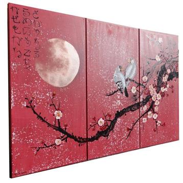 Ksavera - Japanese sakura J399 - himberry triptych - XXL
