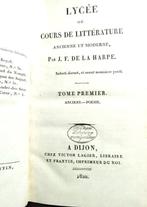 J. F. de la Harpe - Lycée ou Cours de Littérature (16 vol.