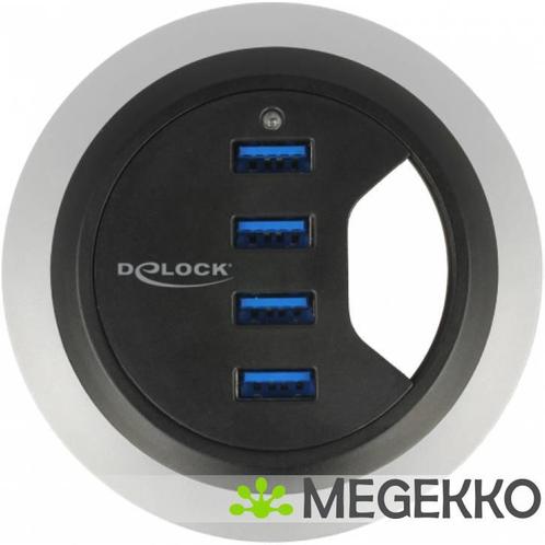 Delock 62868 Hub voor in het bureau 4-poorts USB 5 Gbps, Computers en Software, USB Sticks, Nieuw, Verzenden