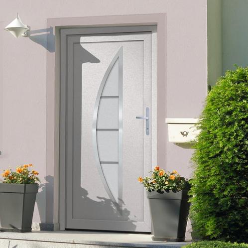 vidaXL Voordeur 88x200 cm PVC wit, Doe-het-zelf en Bouw, Deuren en Vliegenramen, Nieuw, Verzenden