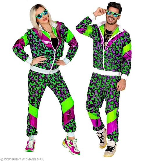 Neon 80S Trainingspak Fout Neon Groen Dierenprint, Vêtements | Hommes, Costumes de carnaval & Vêtements de fête, Envoi