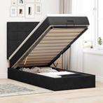 vidaXL Ottoman bed met matrassen 90x190cm fluweel zwart, Huis en Inrichting, Slaapkamer | Bedden, Verzenden, Nieuw
