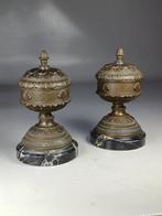 Cassolette (2) - Brons, Marmer