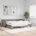 vidaXL Slaapbank met onderschuifbed en matrassen 100x200 cm, Huis en Inrichting, Slaapkamer | Bedden, Verzenden, Nieuw