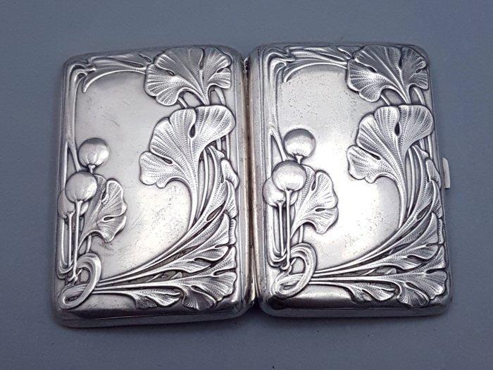 Sigarettendoos - .800 zilver - Jugendstil/ Art Nouveau, Antiek en Kunst, Kunst | Designobjecten