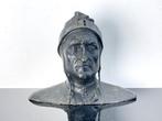 Fonderia G. Sommer Napoli - Buste, Dante - 22 cm - Brons, Antiquités & Art, Antiquités | Céramique & Poterie