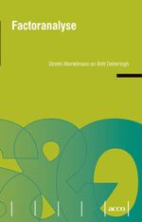 Factoranalyse / Stap In Statistiek en Onderzoek / 5, Boeken, Politiek en Maatschappij, Gelezen, Verzenden