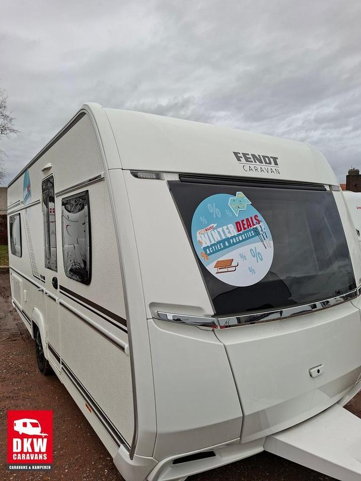 FENDT Bianco Activ 465 SFH, Caravans en Kamperen, Caravans, 1250 - 1500 kg, Airco, Gascomfoor, Hordeur, Kachel, Koelkast, Luifel
