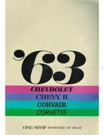 1963 CHEVROLET PROGRAMMA BROCHURE ENGELS (VS), Nieuw