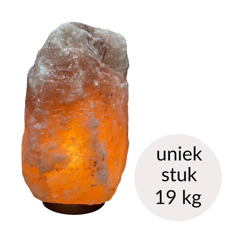 Himalaya Zoutlamp roze kleur, 19 kg – uniek stuk (incl., Sport en Fitness, Gezondheidsproducten en Wellness, Ophalen of Verzenden